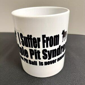 Pitbull White Ceramic Dog Lover Coffee Cup